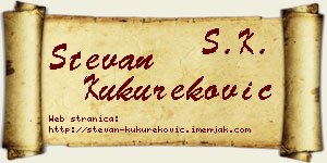 Stevan Kukureković vizit kartica